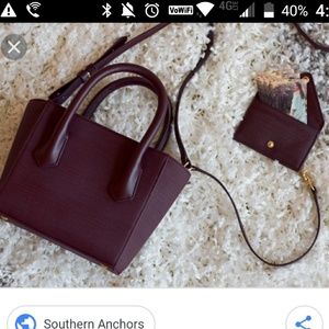 ISO Dagne Dover Oxblood Crossbody Strap